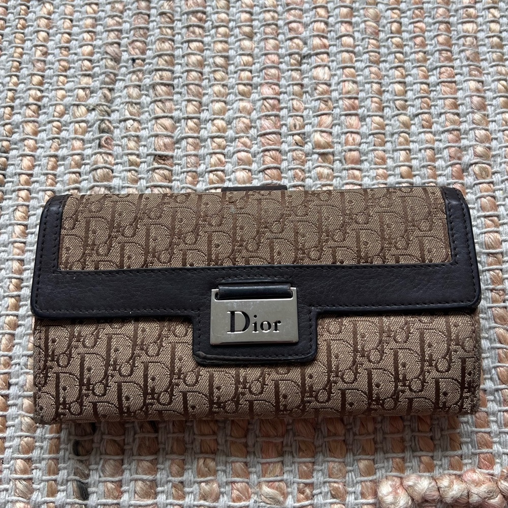 Dior Brown and Black Wallet